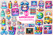 Kawaii School Sublimation Stickers, an Illustration by Dream Creation (Thumbnail 1 of 6)