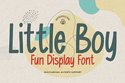 Little Boy - Fun Display Font, a Font by Gassstype (Thumbnail 1 of 8)
