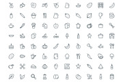 540 Food Line Icons, an Outline Icon by Vectors Market (Thumbnail 3 of 7)