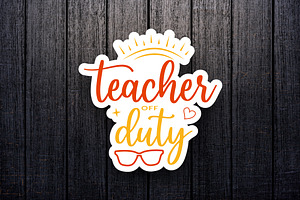 Teacher Sticker SVG Bundle