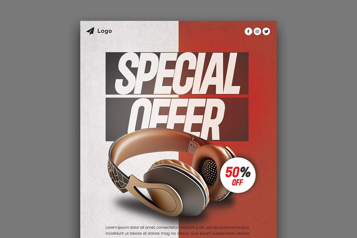 Product Sale Flyer Template, a Flyer Template by Saman Osama (Photo 2 of 2)
