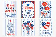 Memorial Day Clipart Patriotic PNG, a Seasonal Illustration by SugarCloudStudioArt (Thumbnail 3 of 4)