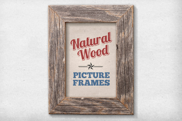 11 Isolated Natural Wood Frames preview 5