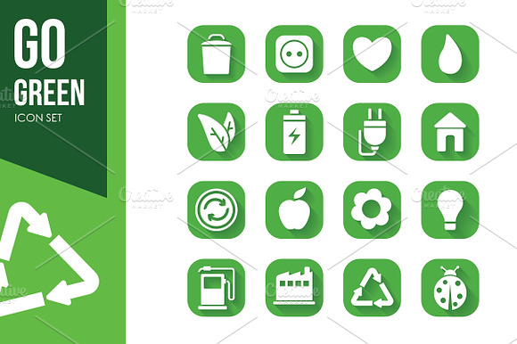 Go Green Icon Set