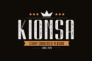 Kionsa Stamp - Vintage Display font, a Font by Graphicfresh (Thumbnail 1 of 7)