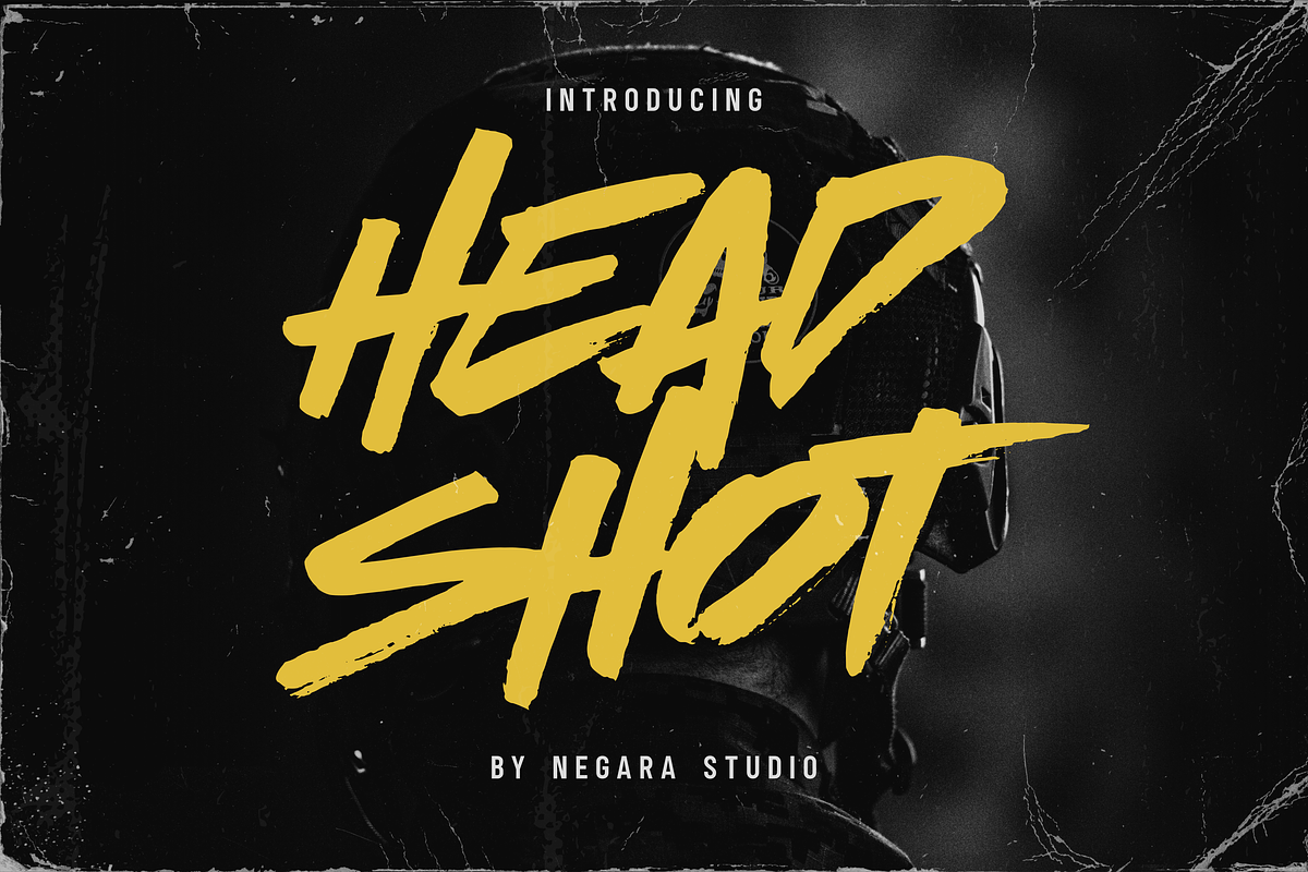 Head Shot, a Handwritten Font by Negara Studio (Photo 1 of 7)