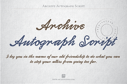 Archive Autograph Script