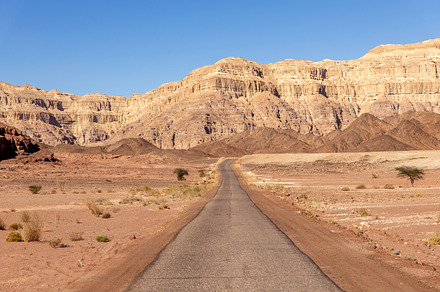 Mountains and road in the desert of, a Nature Photo by Photo Kaminski