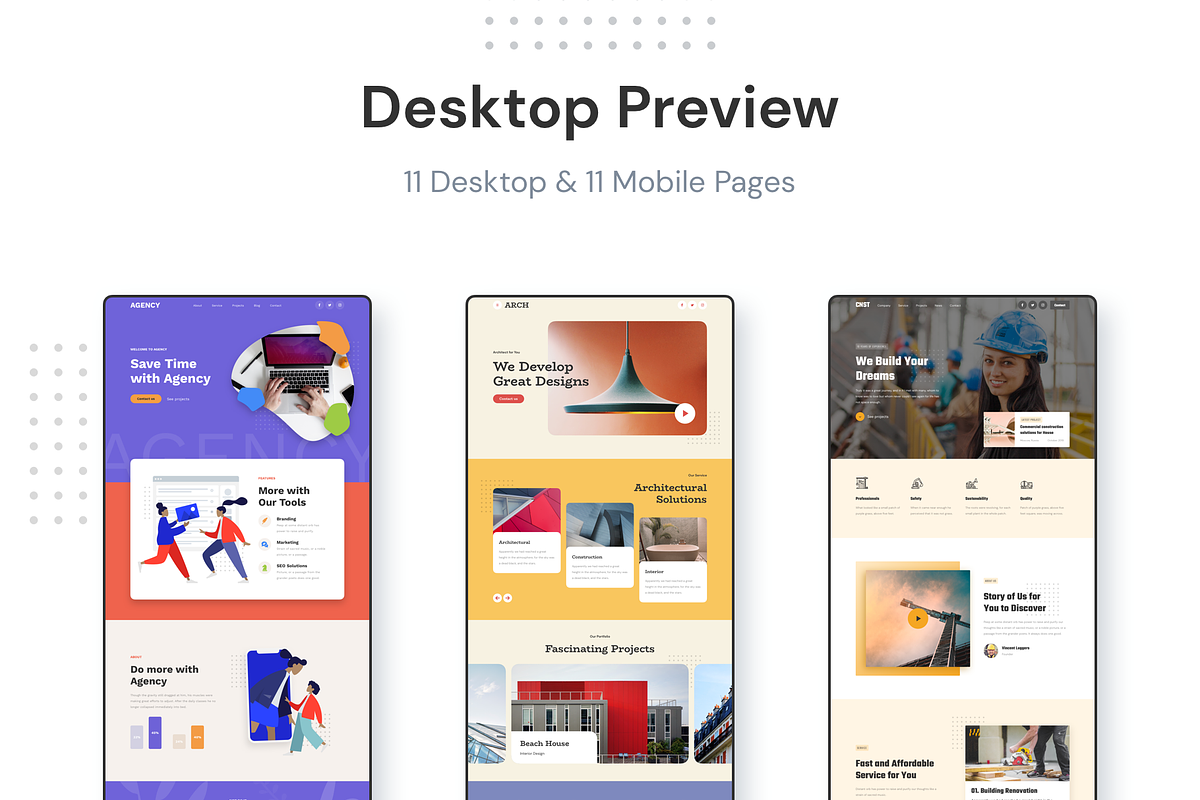 ELEVEN - Responsive Landing Pages, a Landing Page Template by laaqiq (Photo 6 of 18)