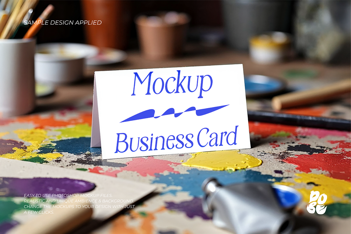 Business Card Mockup Set, a Books & Magazine Mockup by DOBE Studio (Photo 4 of 6)