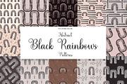 Watercolor Black Rainbows Patterns, a Pattern Graphic by MayaNavits (Thumbnail 1 of 11)