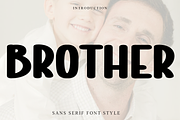 Brother, a Script Font by FreshTypeINK (Thumbnail 1 of 8)