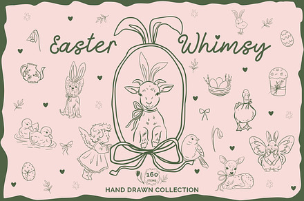 Easter Whimsy Spring Clipart