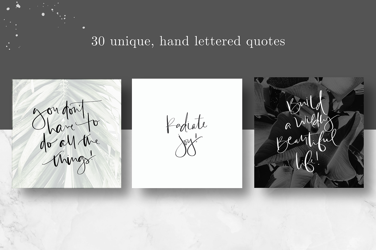 Handwritten Quotes, a Templates & Theme by Just Like White Creative (Photo 6 of 9)