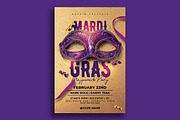 Mardi Gras Flyer Template, a Flyer Template by Hotpin (Thumbnail 2 of 4)