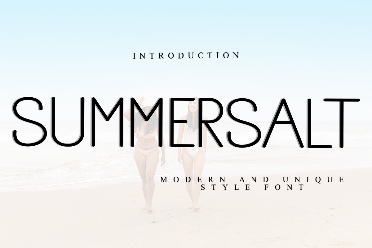 Summersalt, a Sans Serif Font by FreshTypeINK (Photo 1 of 8)