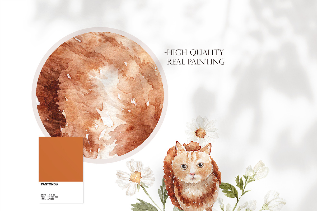 Watercolor Clipart - COTTAGE TABLE, a Decorative Illustration by Beigetime (Photo 4 of 9)