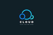 Cloud minimalist vector logo, a Branding & Logo Template by Magda (Thumbnail 1 of 3)