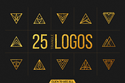 100 Linear Geometric Logos. Bundle, a Branding & Logo Template by le-genda (Thumbnail 11 of 12)