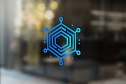 Digital tech hexagon modern logo, a Branding & Logo Template by Vectorium Studio (Thumbnail 8 of 9)