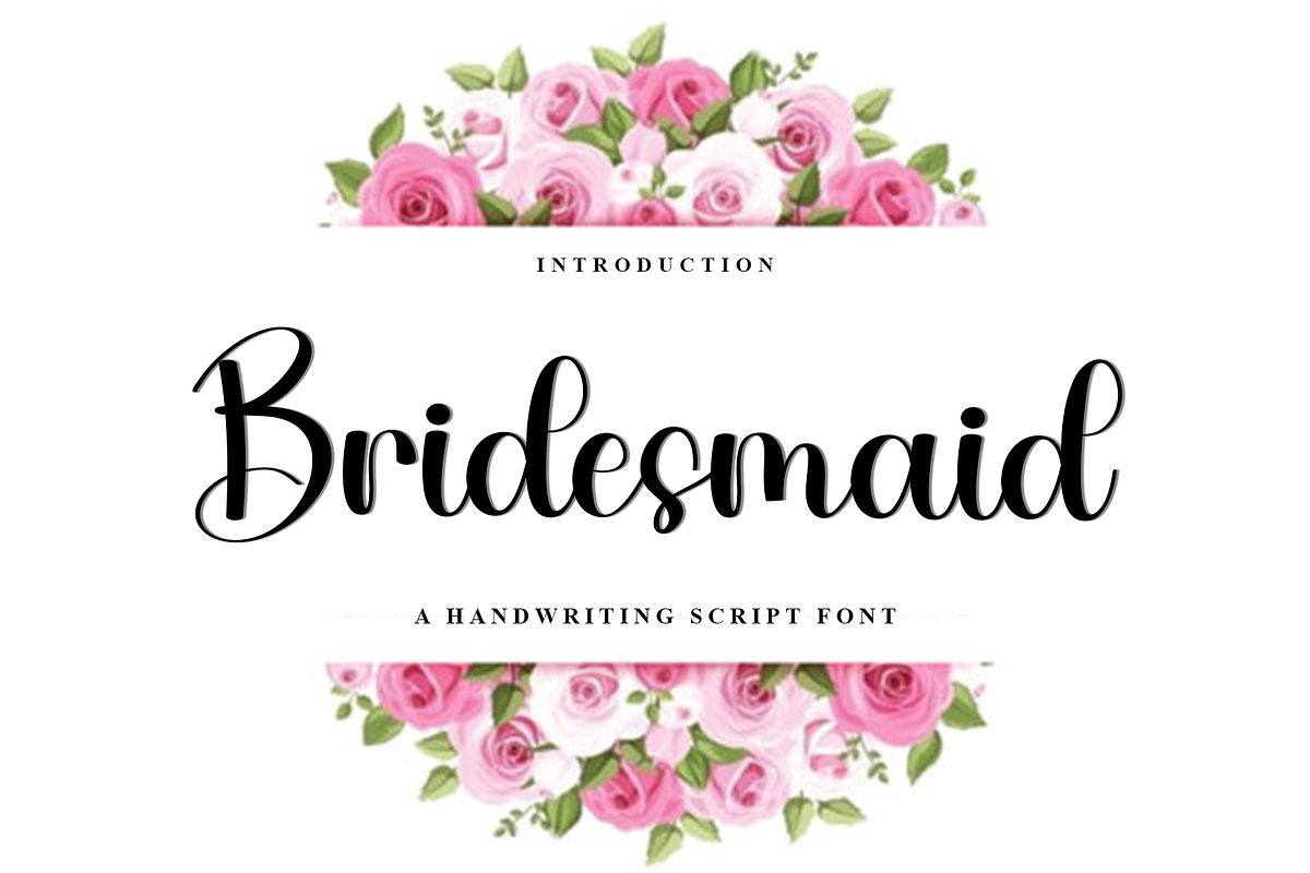 Bridesmaid, a Handwritten Font by InermediaSTUDIO (Photo 1 of 8)