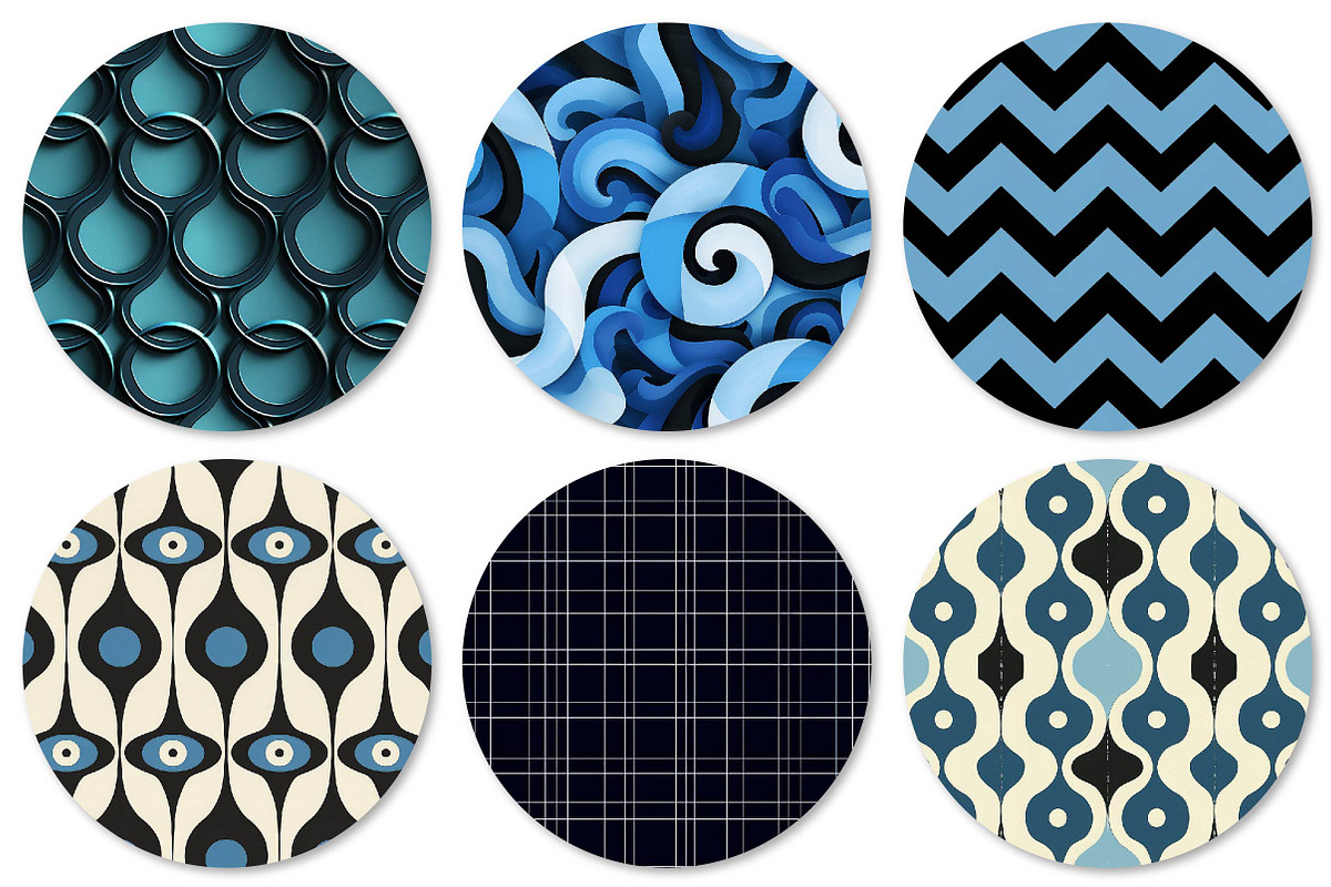 Blue and Black Geometric Backgrounds, a Texture Illustration by DreamPrint404 (Photo 2 of 3)