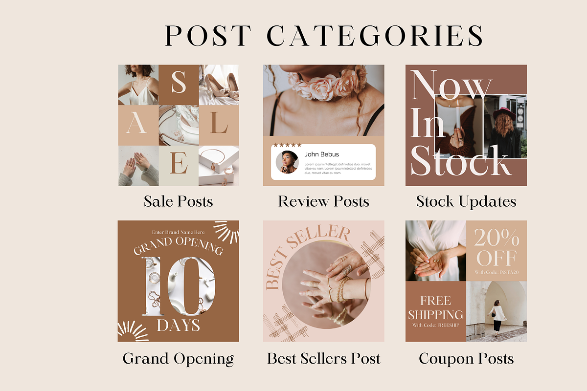 Jewelry Business Instagram Templates, a Social Media Template by Social Assumptions (Photo 5 of 9)