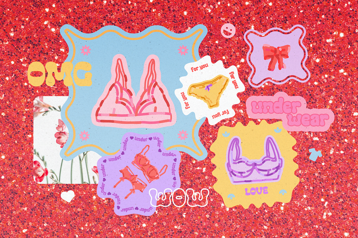 Gentle underwear set. Female clothes, an Object Graphic by My.Ordinarty (Photo 2 of 8)