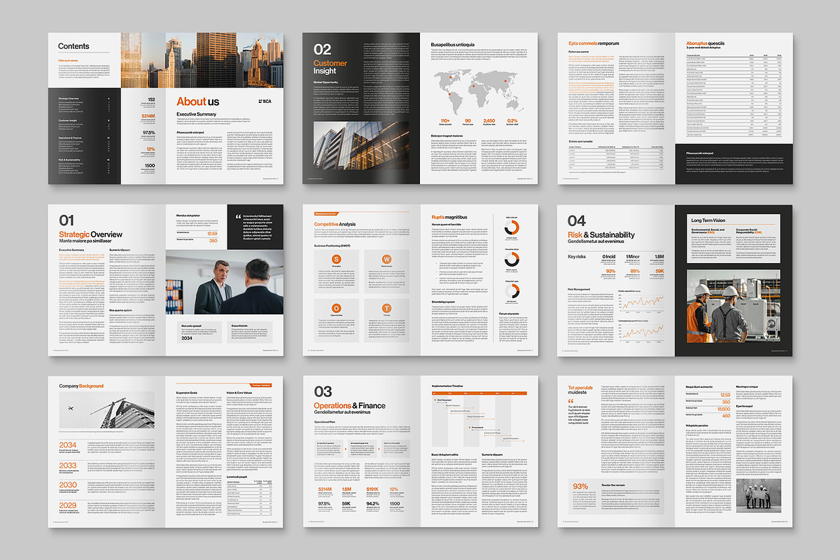 Business Plan Template, a Brochure Template by BrandPacks