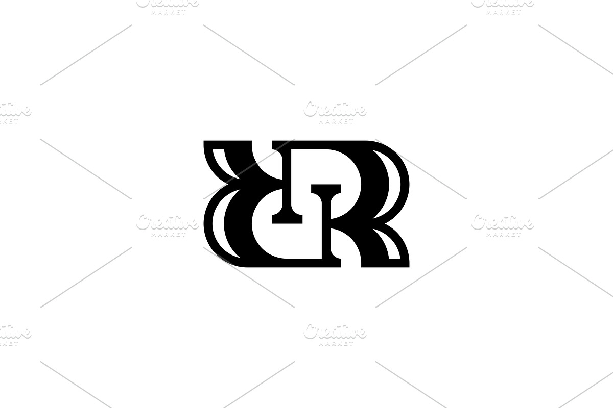 R RR Letter Logo Template, a Branding & Logo Template by MenkType Studio