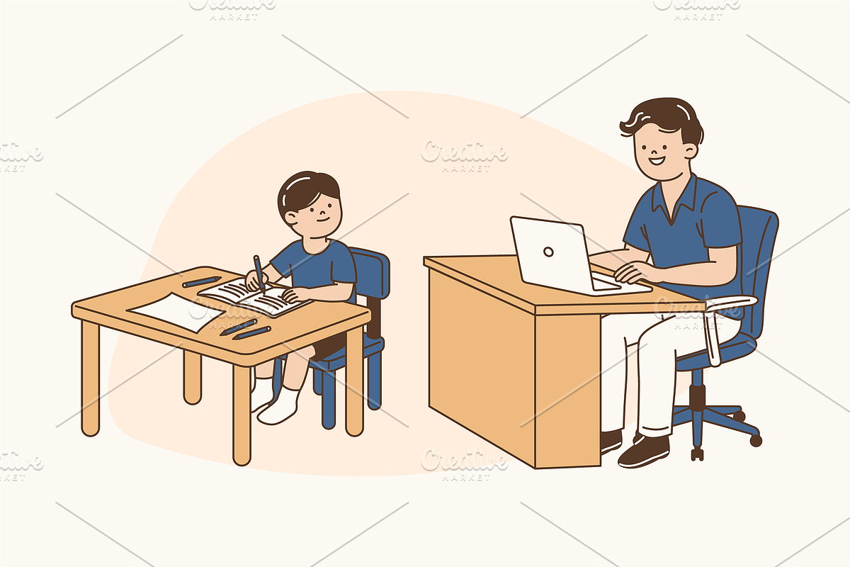 Work Life Blend Illustration, an Object Graphic by Jump Studio (Photo 7 of 12)