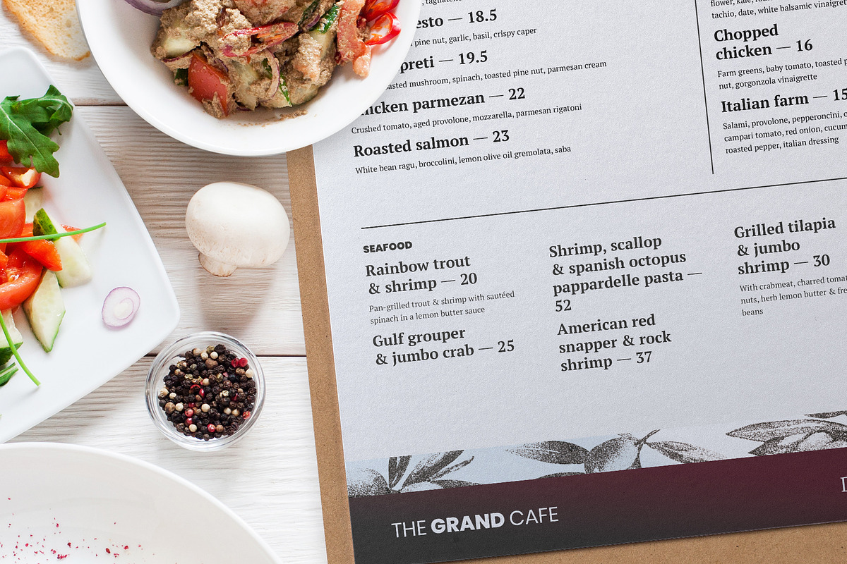 Restaurant Menu Template, a Brochure Template by BigWeek (Photo 4 of 4)