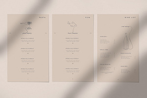 Elegant Restaurant Menu Template