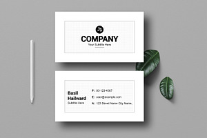 Business Card Layout, a Stationery Template by MightyDesign