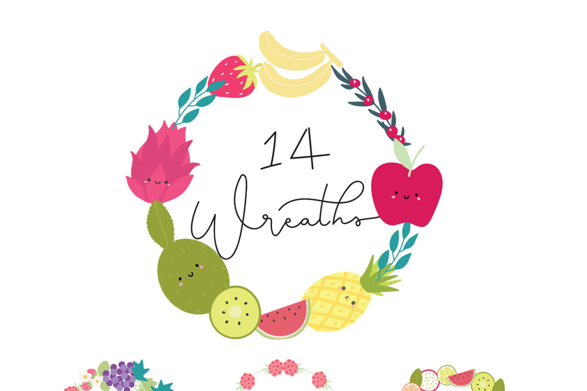 Kids fruit elements And LOGO element, a Decorative Illustration by MooBeer (Photo 3 of 8)