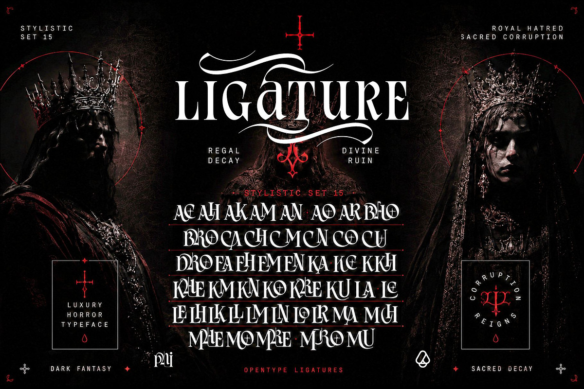 Royal Hatred Typeface, a Blackletter Font by alit design (Photo 18 of 20)