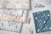 Storks and wild flowers collection, an Animal Illustration by Peace ART (Thumbnail 13 of 15)