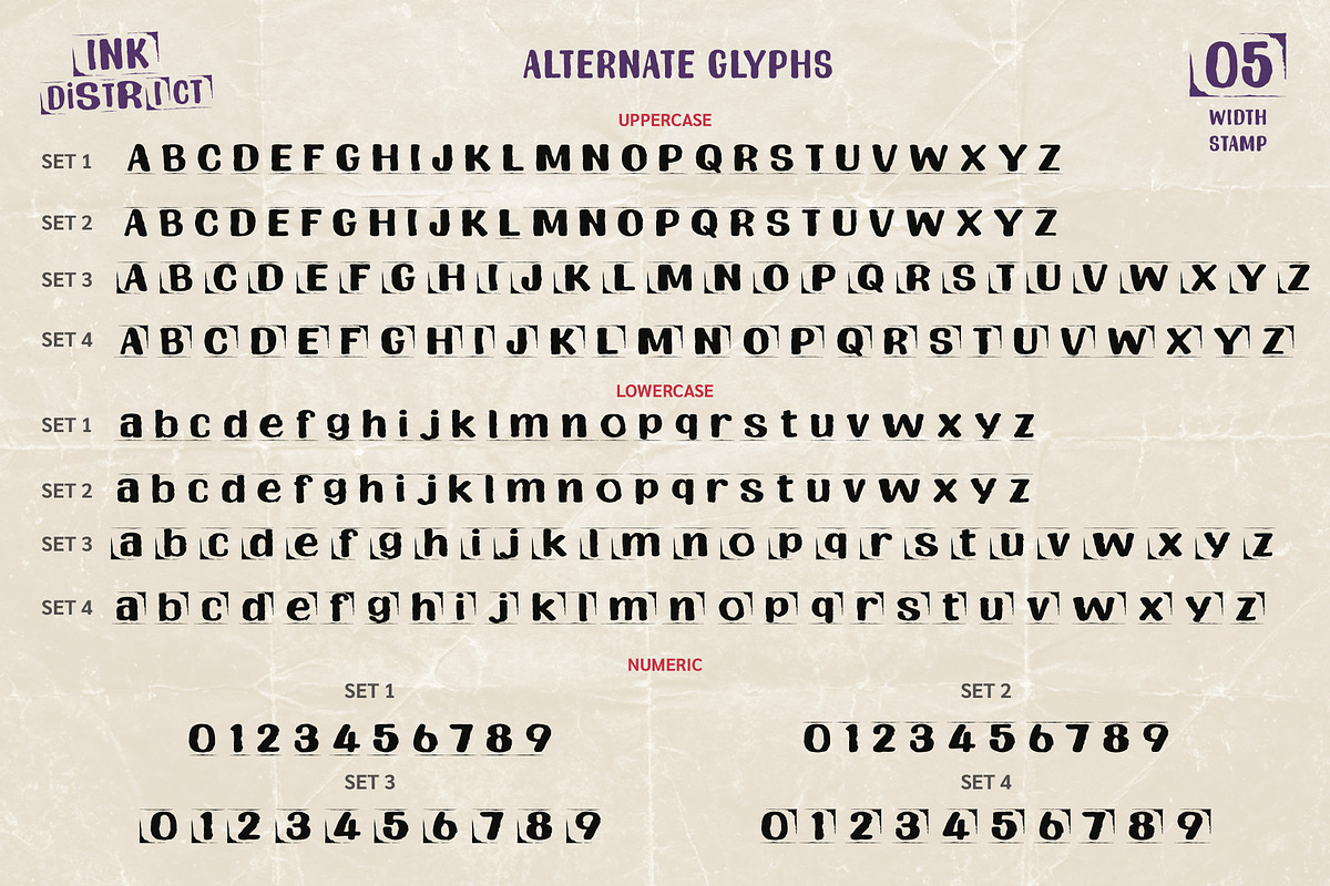 Ink District, a Symbol Font by BBtypeStudios (Photo 15 of 15)