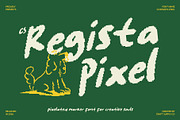 CS Regista Pixel, a Handwritten Font by Craft Supply Co. (Thumbnail 1 of 8)
