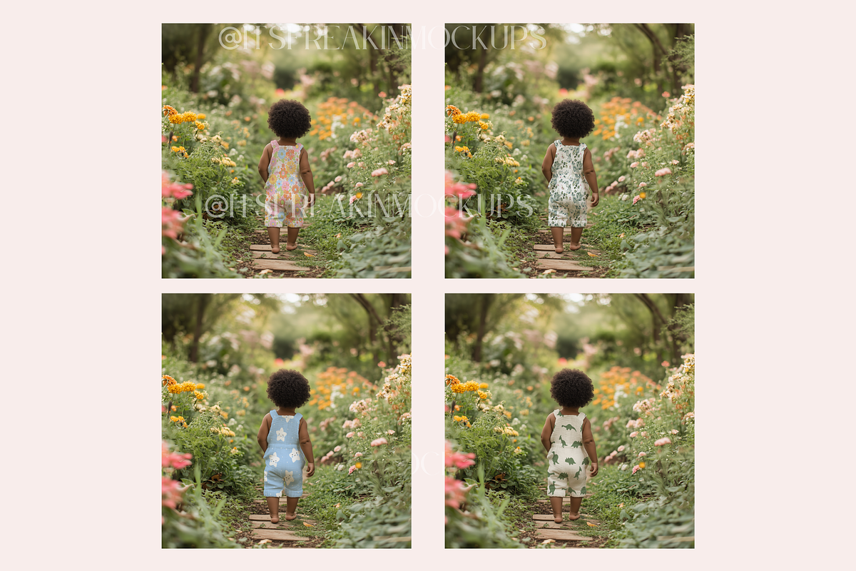 PSD Kids Clothing Mockup Bundle, a Shirt Mockup by ItsFreakinMockups (Photo 2 of 7)