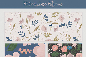 Floral Garden Seamless Patterns