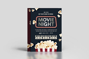 Movie Night Flyer Template