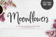 Moonflowers Font Family, a Script Font by Callie Rian & Co. (Thumbnail 1 of 14)