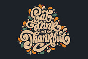 Thanksgiving Day stickers, a Poster Template by Anna's Lettering (Thumbnail 9 of 15)