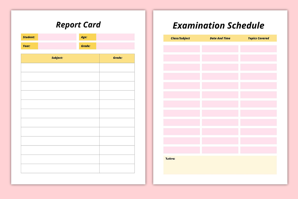 2024 Student Planner Canva Template