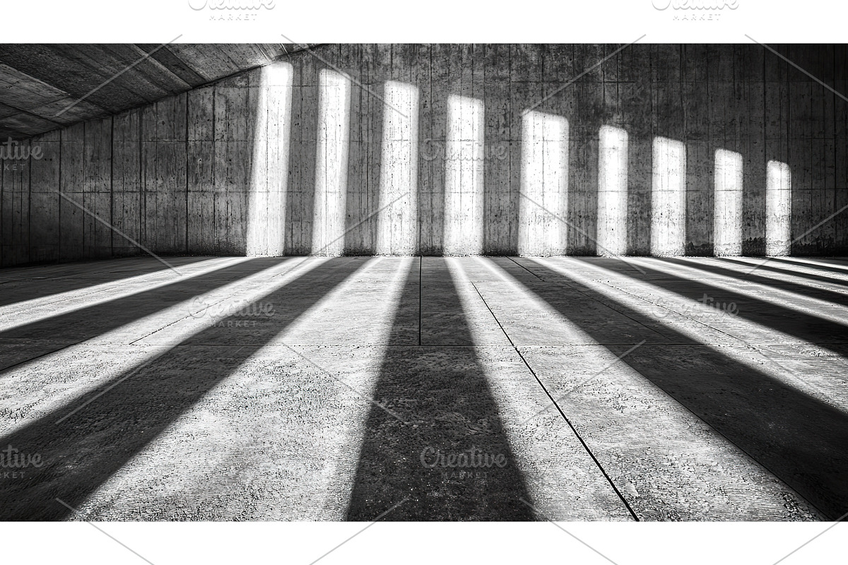 Sunlight streaming through concrete, an Object Illustration by Lermont51