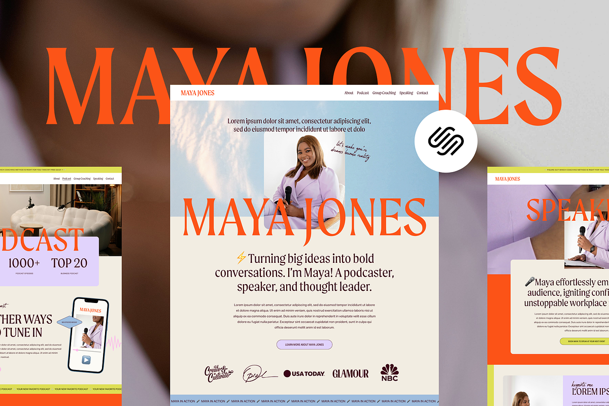 Bold Squarespace Template for Coach, a Squarespace Template by GoLive Website Templates (Photo 1 of 13)