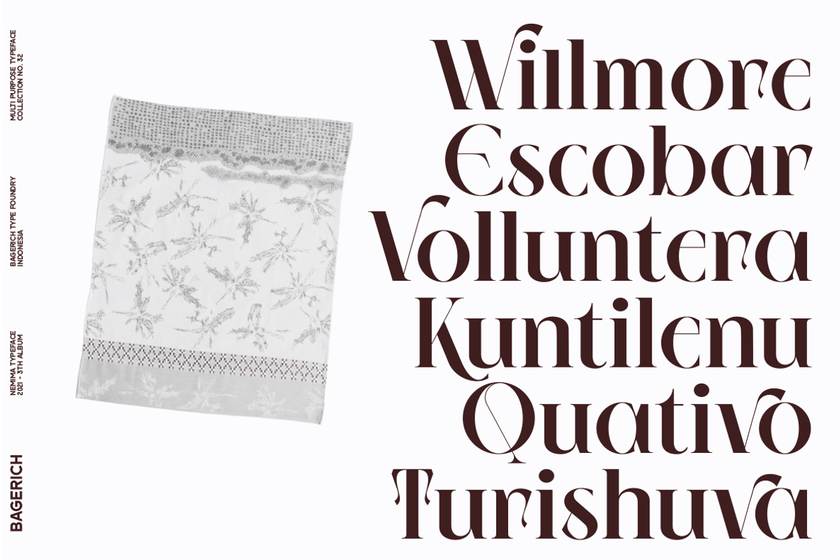 NEIMA, a Serif Font by Bagerich Type Foundry (Photo 14 of 15)