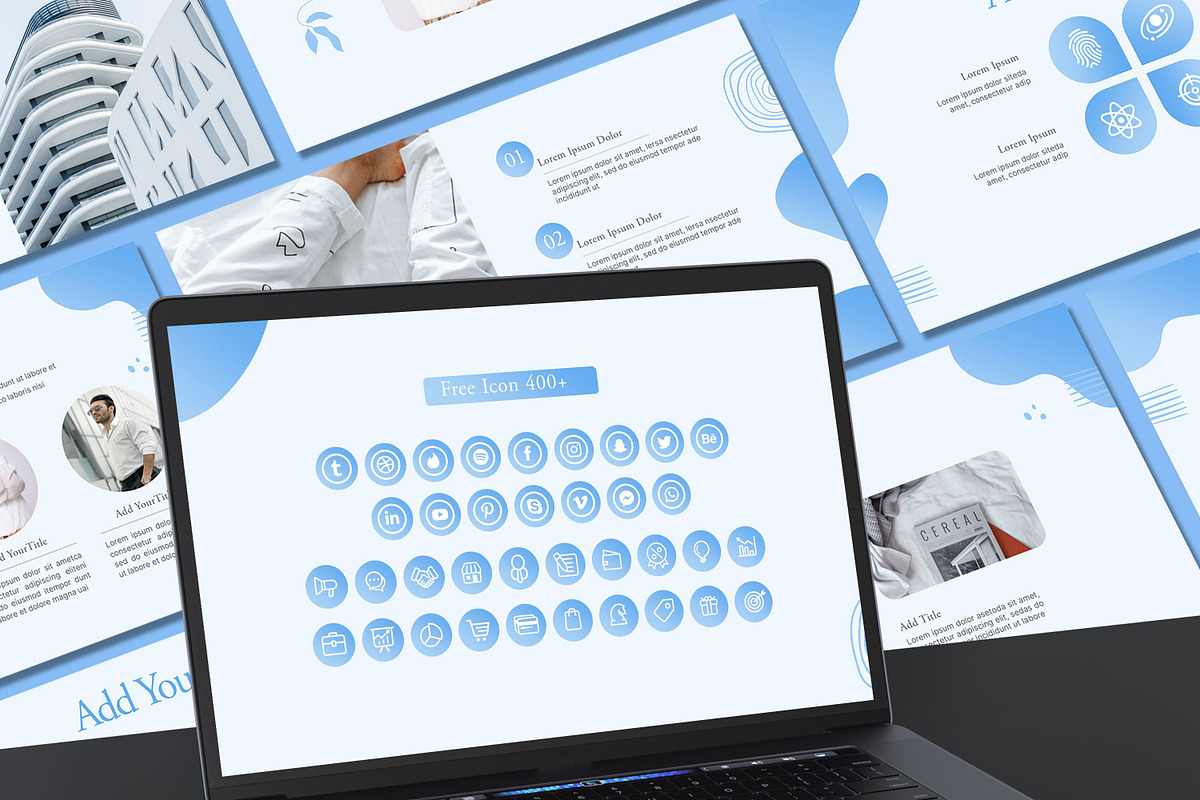 Baby Blue Powerpoint Template, a Presentation Template by SKY CREATION (Photo 6 of 6)