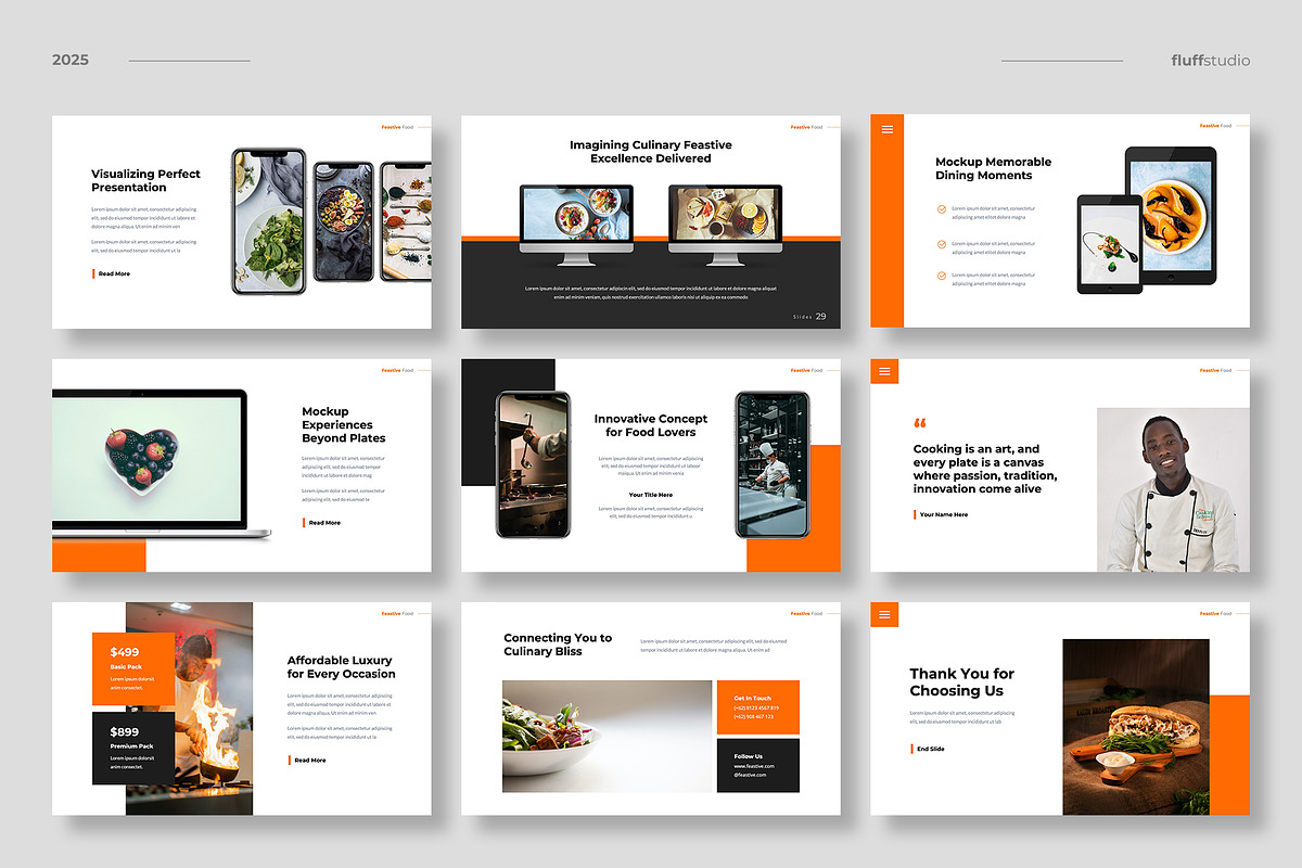 Food & Restaurant Google Slides, a Presentation Template by fluffstudio (Photo 5 of 5)